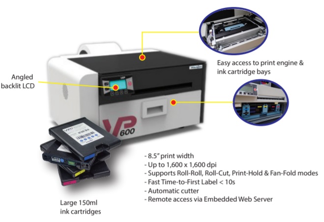 VIPColor VP600 Color Label Printer Color