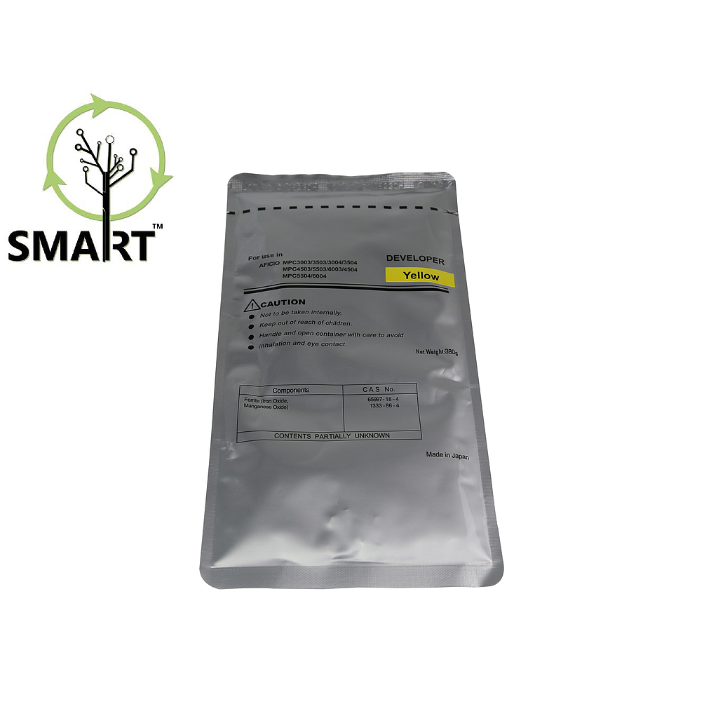 Ricoh  Replacement Yellow Developer (AFICIO MPC3003-C6004)-SMART Brand