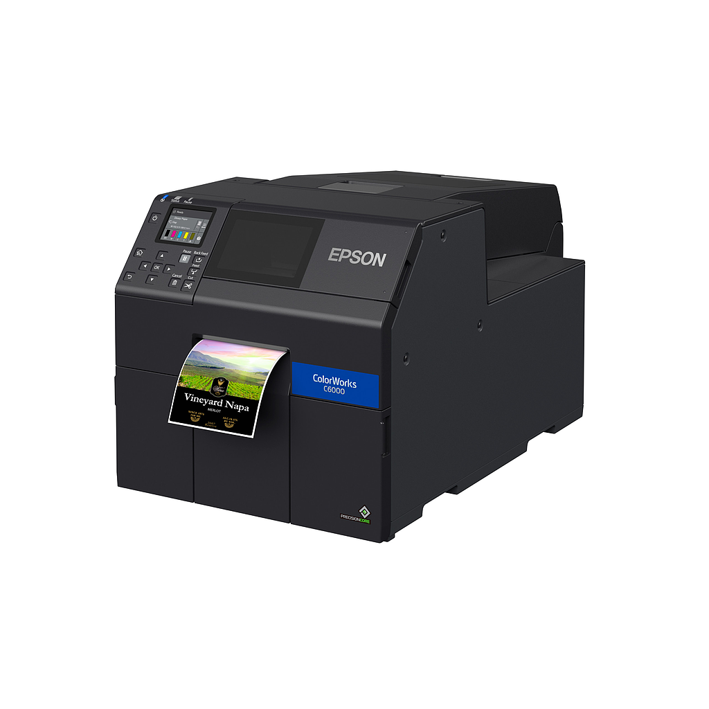Epson ColorWorks C6000A {Gloss} (CW C6000A C31CH76A9991) 4" Color Label Printer Auto-Cutter