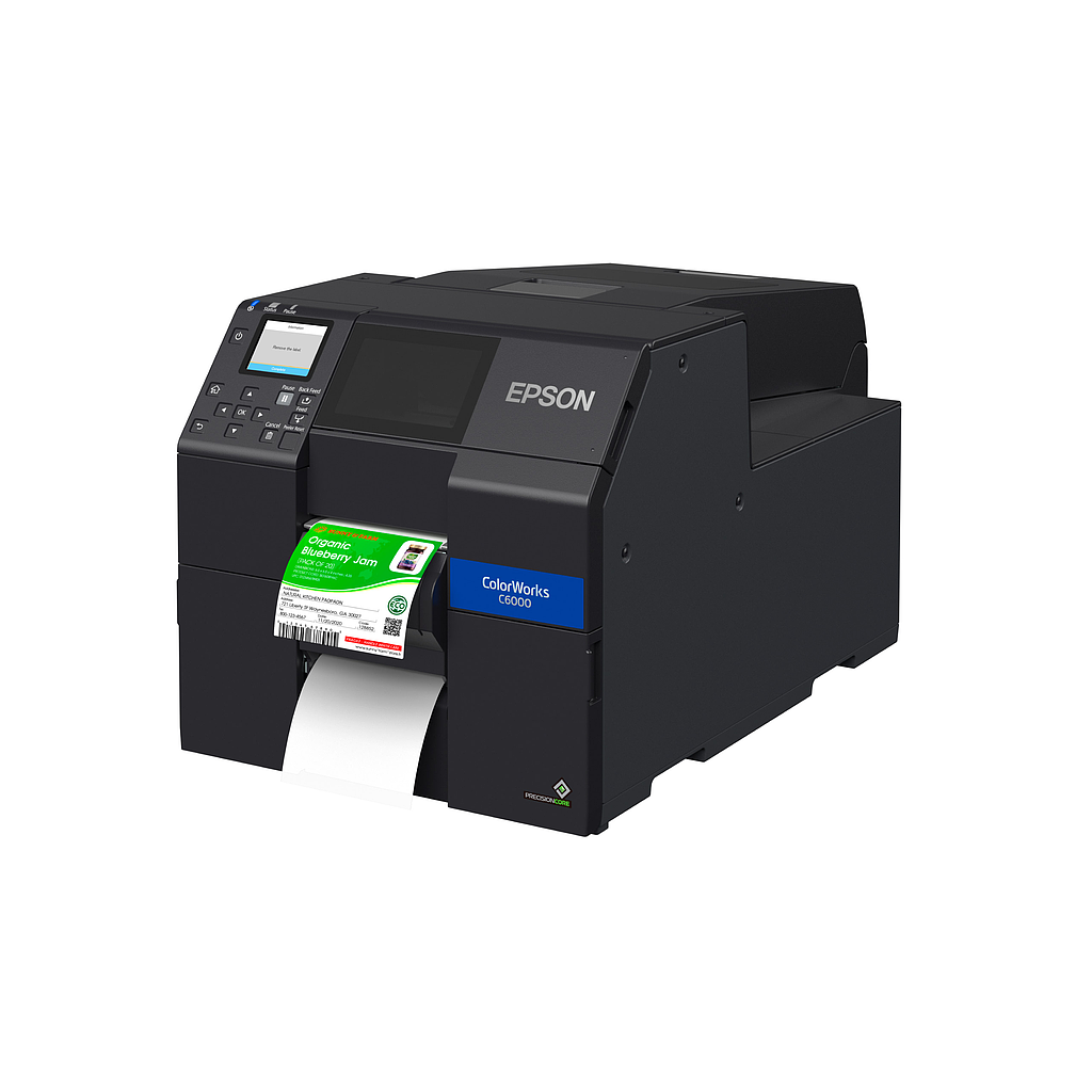 Epson ColorWorks C6000P {Matte} (CW C6000P C31CH76A9961) 4" Color Label Printer-Peeler