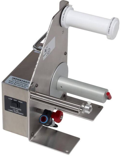 LD-300-RS-SS Label Dispensers up to 8.5”- STAINLESS STEEL (OPAQUE LABELS)