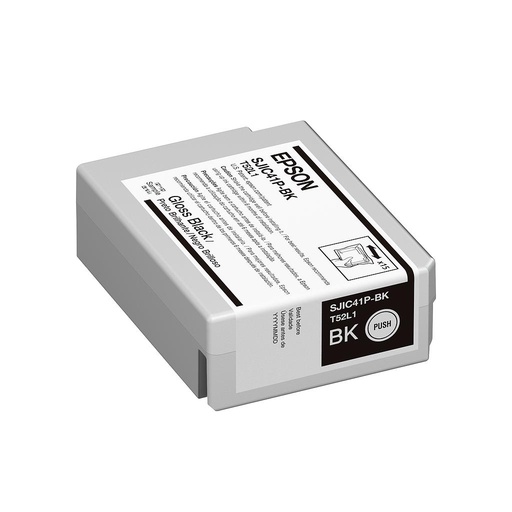 Epson ColorWorks C4000 Gloss Black Ink Cartridge C13T52L120 SJIC41P(K)