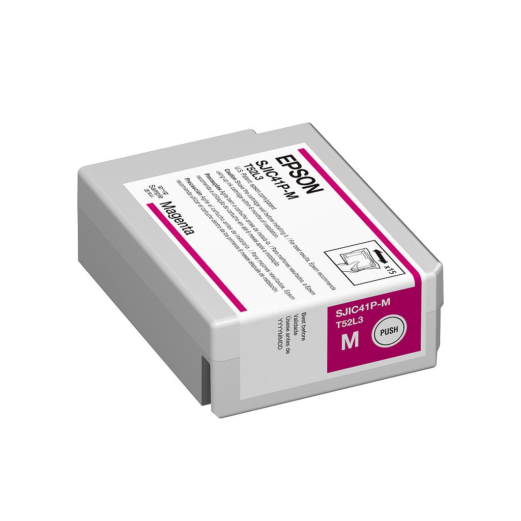 Epson ColorWorks C4000 MAGENTA Ink Cartridge C13T52L320 SJIC41P(M)