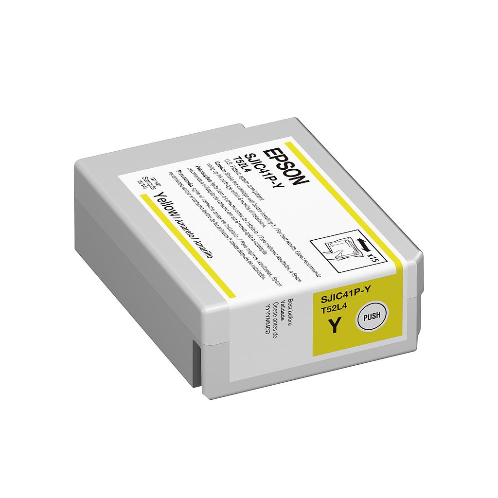 Epson ColorWorks C4000 Yellow Ink Cartridge C13T52L420 SJIC41P(Y)