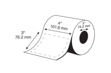 [C60MD002] 4" x 3" Epson ColorWorks Media Premium Matte Labels (C6000/C7500 Series) (3"CORE/8"OD)