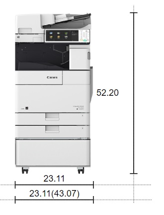 [CIRA4745] Canon ADVANCE DX4745i imageRUNNER [4054C003AA] (45 ppm) (NO FINISHER, PLAIN STAND (STORAGE ONLY))